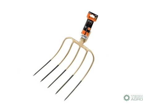 Widły gospodarcze 5-zębne, nieoprawne, kute, Teger