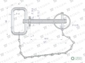 Sworzeń zaczepu z zawleczką i łańcuchem12.7x92.5x127 TEGER