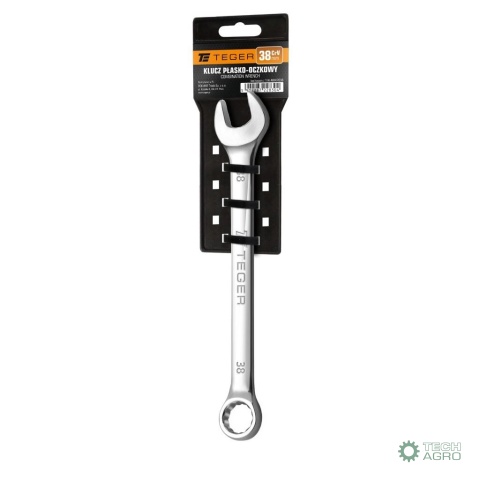Klucz płasko-oczkowy 38 mm / TEGER