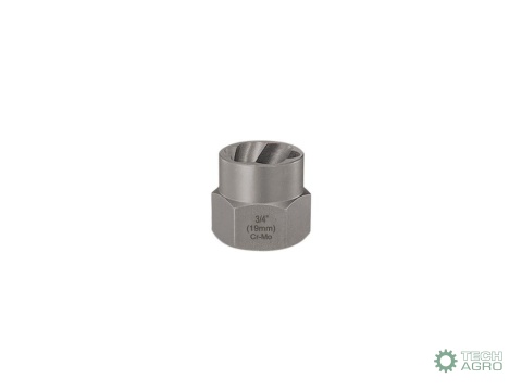 Nasadka do odkręcania uszkodzonych śrubi nakrętek, 3/4" (19mm) - kute/ stal Cr-Mo, Teger