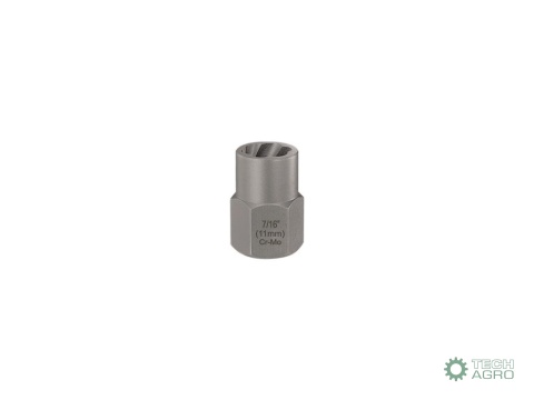 Nasadka do odkręcania uszkodzonych śrubi nakrętek, 7/16" (11mm) - kute/ stal Cr-Mo, Teger