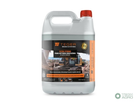 Piana aktywna dwufazowa do ciężkich zabrudzeń - EXTRA STRONG, 5l - koncentrat, Teger