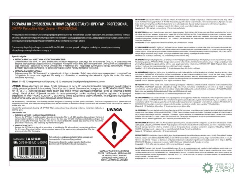 Preparat do czyszczenia filtrów cząstekstałych DPF/FAP - PROFESSIONAL, 5l, Teger