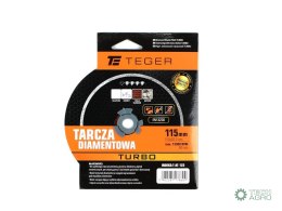 Tarcza diamentowa TURBO 115x22.23 mm TEGER