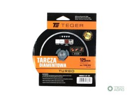 Tarcza diamentowa TURBO 125x22.23 mm TEGER