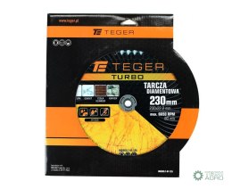 Tarcza diamentowa TURBO 230x22.23 mm TEGER