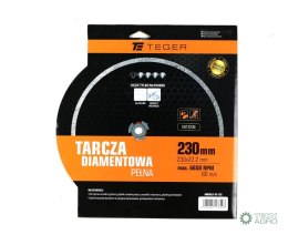 Tarcza diamentowa do cięcia na mokro pełna 230x25.4/22.23 mm TEGER