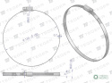 Opaska zaciskowa 130-150 ślimakowa (obejma W2 - stal nierdzewna) szerkość 9mm TEGER ( sprzedawane po 10 )