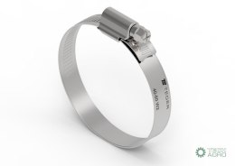 Opaska zaciskowa wzmocniona 40-60 ślimakowa (obejma W2 - stal nierdzewna) szerkość 12mm TEGER
