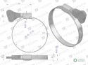 OPASKA ŚLIM.16-25 SZEROKOŚĆ 9MM TEGER Z POKRĘTŁEM