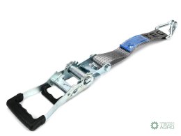 Pas transportowy 5T 8m komplet z napinaczem z gumową okładziną 230mm z atestem TEGER