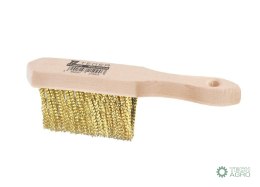 Szczotka druciana do szczelin PREMIUM drut mosiężny / 5 rzędowa / TEGER