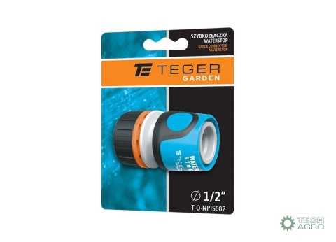 Szybkozłączka 1/2" - z waterstop / TEGER Szybkozłączka 1/2" - z waterstop / TEGER