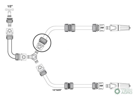 Szybkozłączka 3/4" - bez waterstop / TEGER Szybkozłączka 3/4" - bez waterstop / TEGER