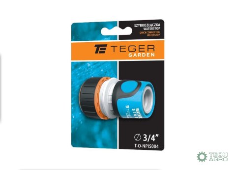 Szybkozłączka 3/4" - z waterstop / TEGER Szybkozłączka 3/4" - z waterstop / TEGER