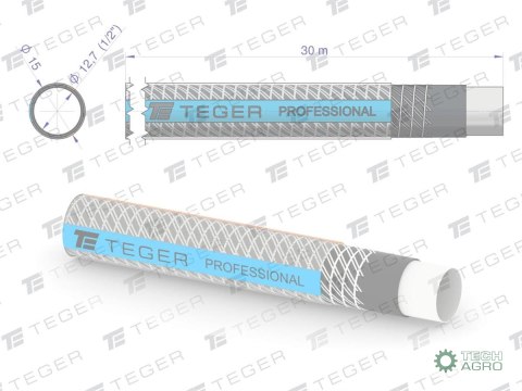 Wąż ogrodowy "PROFESSIONAL- NTS EXTRA FLEX" FI 1/2". 30m / TEGER Wąż ogrodowy "PROFESSIONAL- NTS EXTRA FLEX" FI 1/2". 30m / TEGER