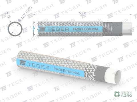 Wąż ogrodowy "PROFESSIONAL- NTS EXTRA FLEX" FI 1/2". 50m / TEGER Wąż ogrodowy "PROFESSIONAL- NTS EXTRA FLEX" FI 1/2". 50m / TEGER