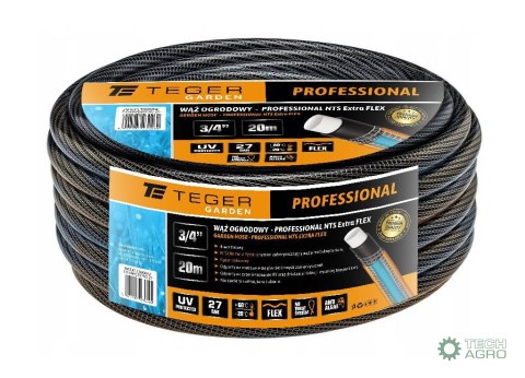 Wąż ogrodowy "PROFESSIONAL- NTS EXTRA FLEX" FI 3/4". 20m / TEGER Wąż ogrodowy "PROFESSIONAL- NTS EXTRA FLEX" FI 3/4". 20m / TEGER