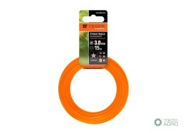 Żyłka tnąca do podkaszarek / Gwiazdka / 3.0 mm / 15 m / TEGER
