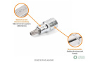 Klucz nasadowy 1/2" z bitem TORX 55 mm/T70 / (z otworem) / TEGER