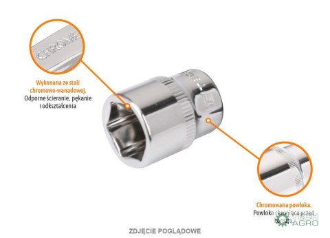 Klucz nasadowy 1/4" sześciokątny 4.5 mm / TEGER Klucz nasadowy 1/4" sześciokątny 4.5 mm / TEGER