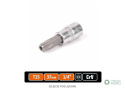 Klucz nasadowy 1/4" z bitem TORX 37 mm/T15 / (z otworem) / TEGER