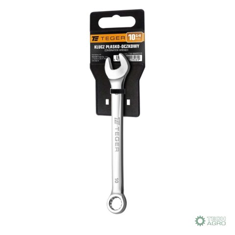 Klucz płasko-oczkowy 10 mm / TEGER Klucz płasko-oczkowy 10 mm / TEGER